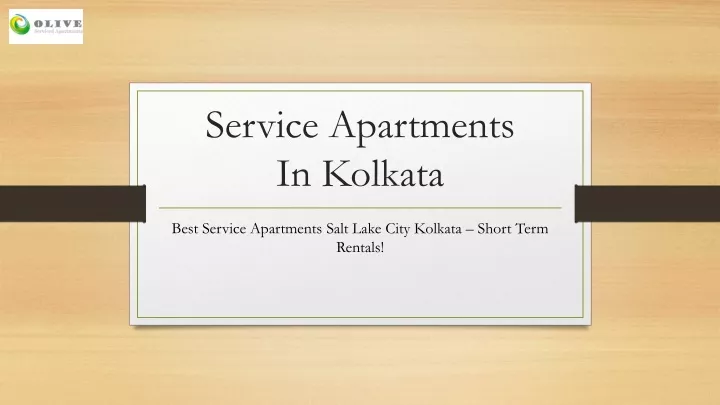 service apartments in kolkata