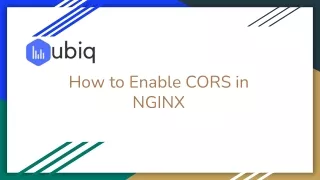 How to Enable CORS in NGINX