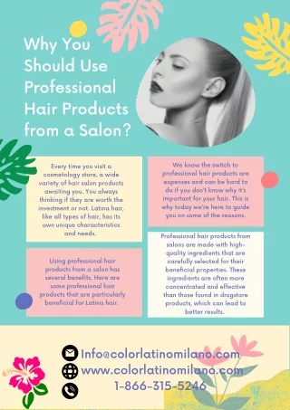 Why You Should Use Professional Hair Products from a Salon?