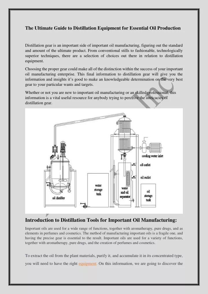 the ultimate guide to distillation equipment