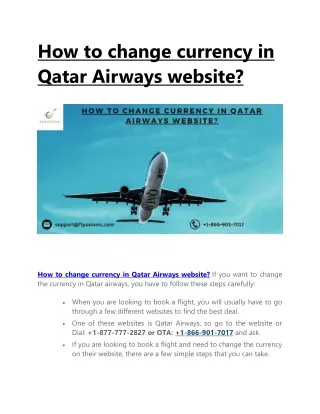 How to change currency in Qatar Airways website