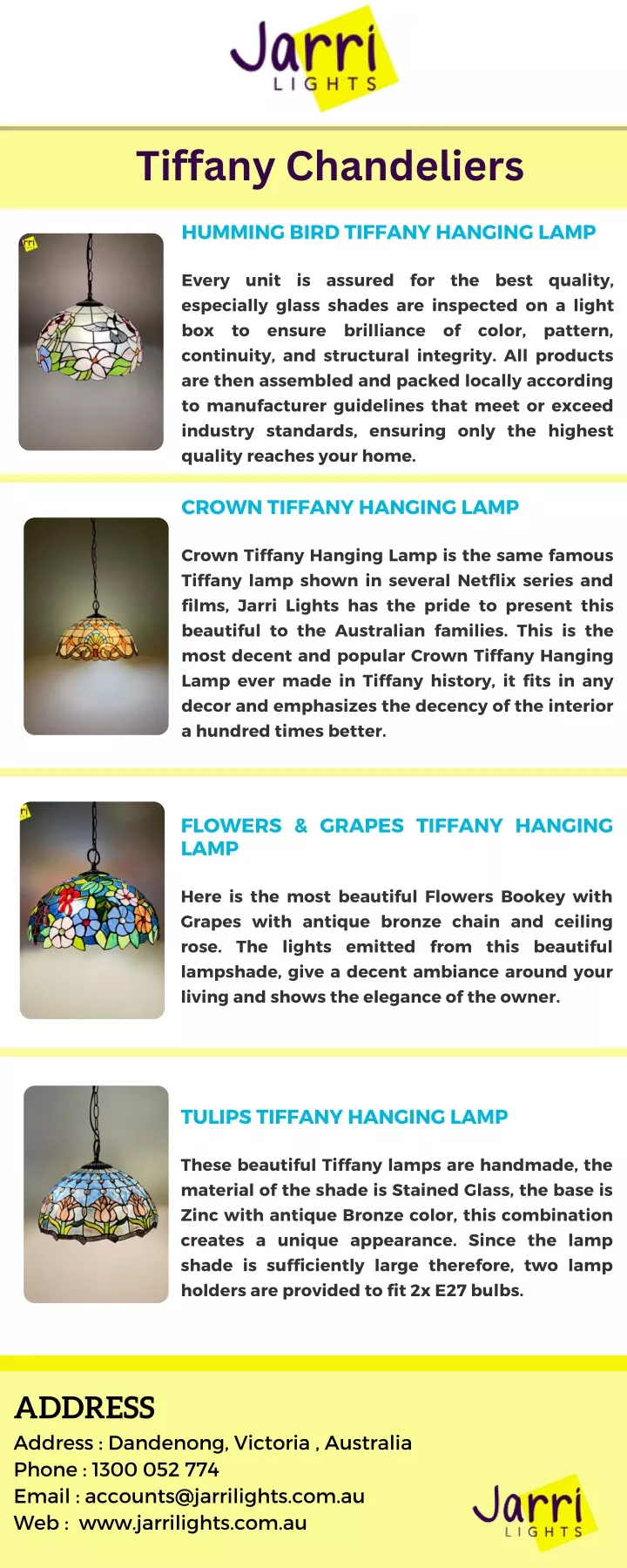 tiffany chandeliers