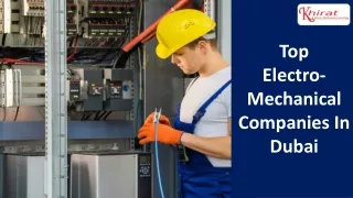 Top Electromechanical Companies In Dubai