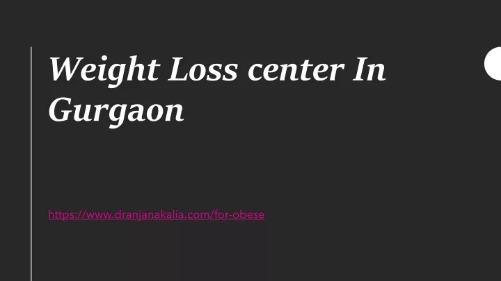 weight loss center in gurgaon