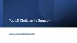 top 10 dietician in gurgaon