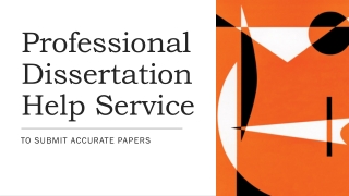 professional dissertation help service