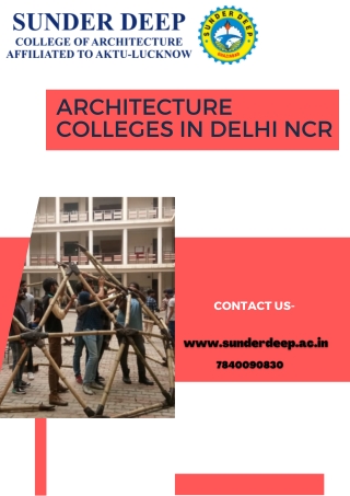 architecture colleges in delhi ncr