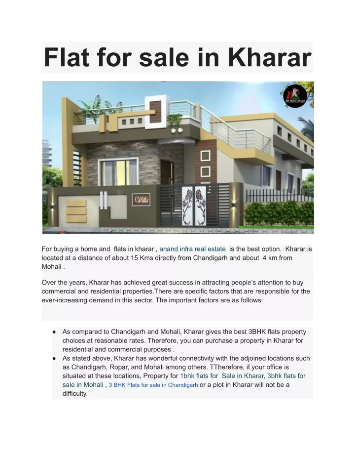 flat for sale in kharar