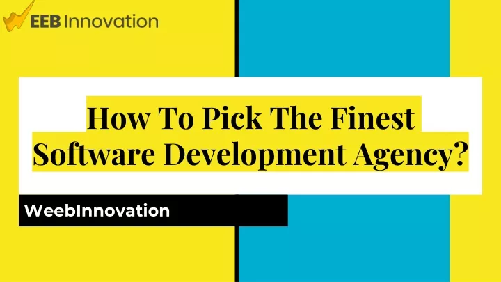 how to pick the finest software development agency