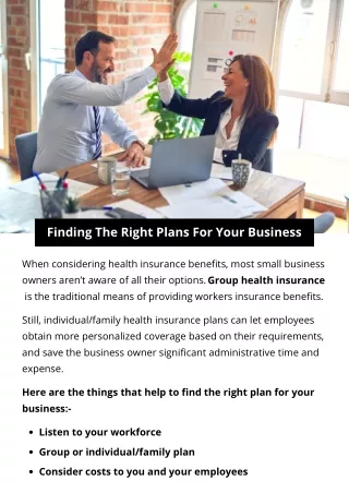 Finding The Right Plans For Your Business