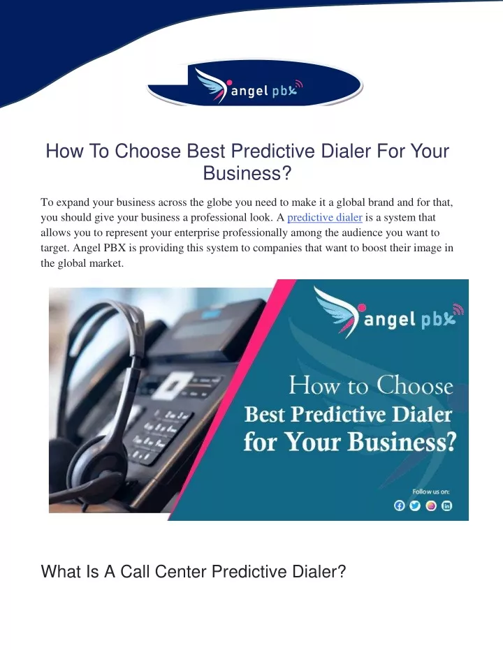 how to choose best predictive dialer for your