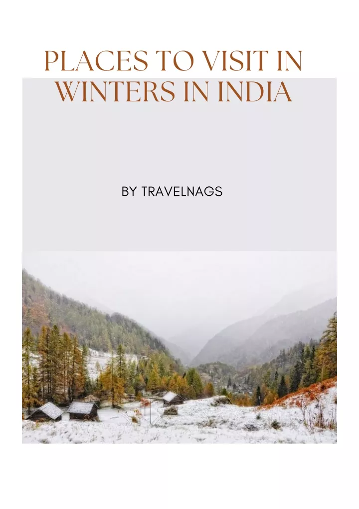 places to visit in winters in india