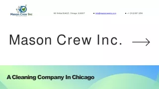 Mason Crew Inc Presentation