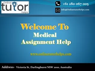 Medical Assignment Help PPT