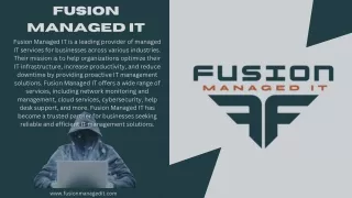 fusion managed it