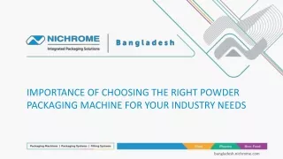 Importance of Choosing the Right Powder Packaging Machine for Your Industry Needs