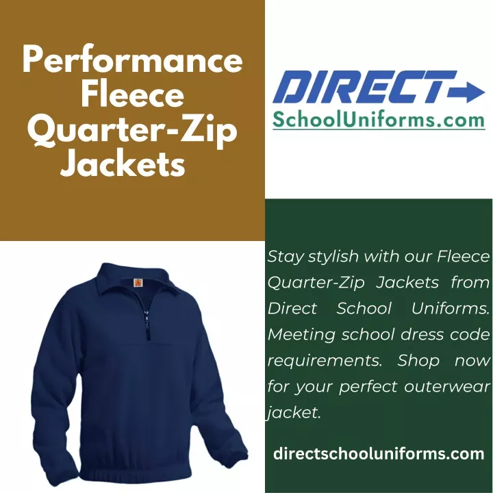 performance fleece quarter zip jackets