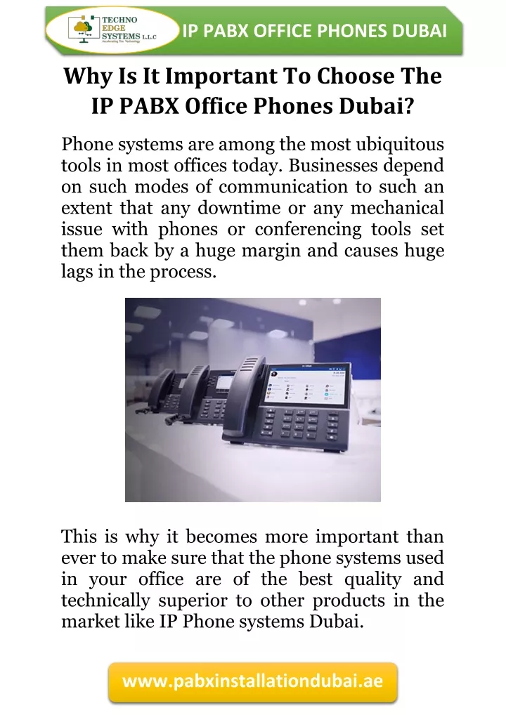 ip pabx office phones dubai