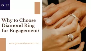why to choose diamond ring for engagement