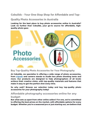 Top-Quality Photo Accessories in Australia (1)
