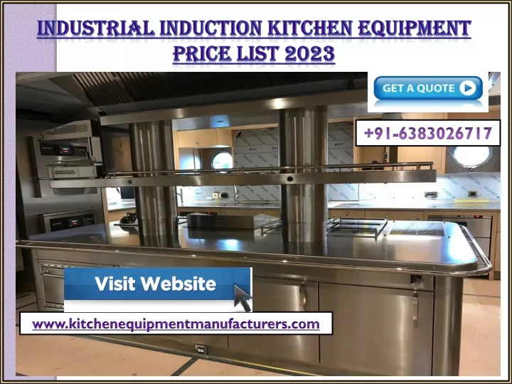industrial induction kitchen equipment price list