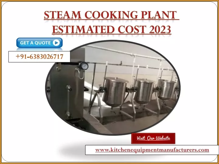 steam cooking plant estimated cost 2023