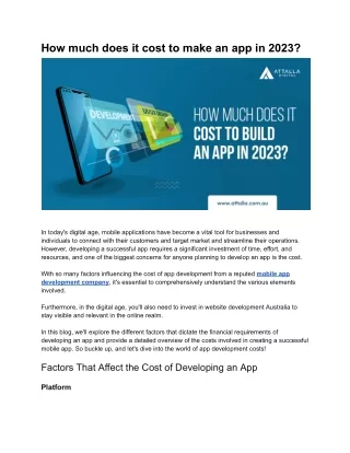 how much does it cost to make an app in 2023