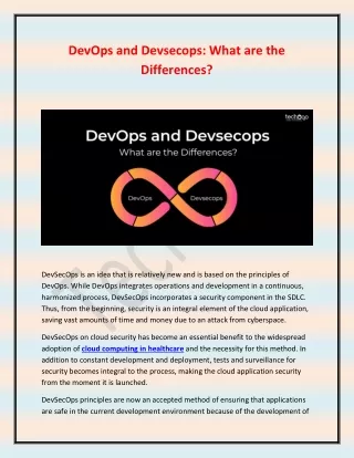 devops and devsecops what are the differences
