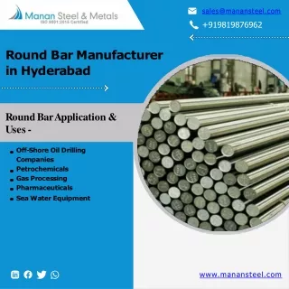 Round Bar | Round Bar In India | SS 304 Round Bar - Manan Steel and Metals