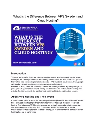 what is the difference between vps sweden