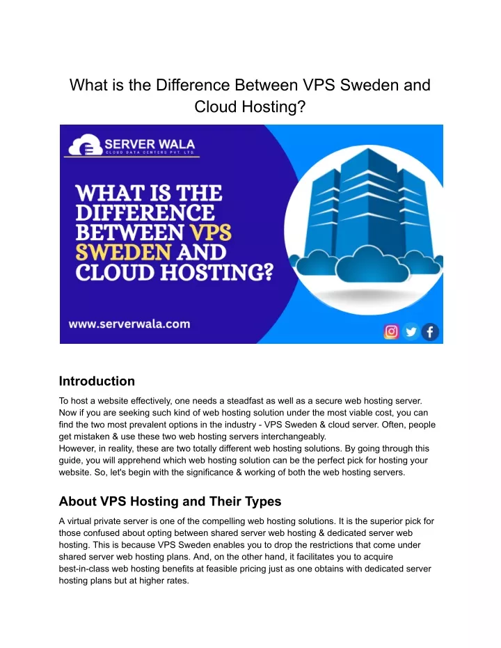 what is the difference between vps sweden