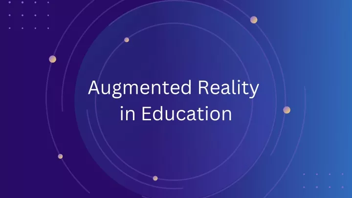 augmented reality in education