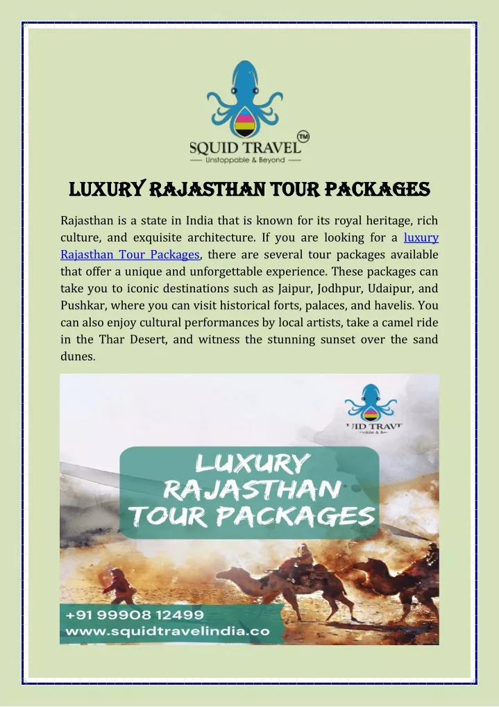 luxury rajasthan tour packages luxury rajasthan