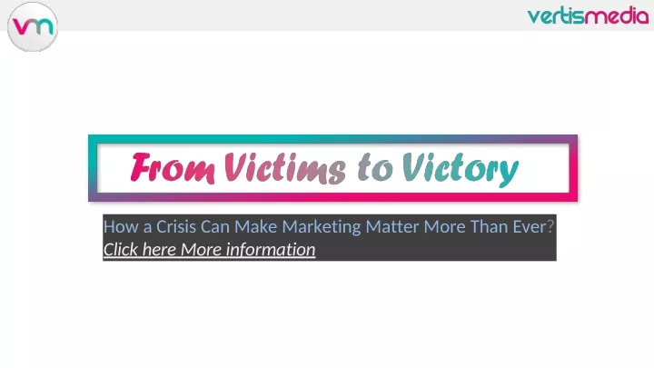 how a crisis can make marketing matter more than