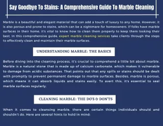 say goodbye to stains a comprehensive guide