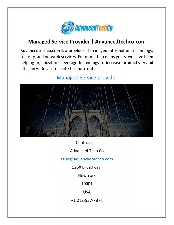 managed service provider advancedtechco com