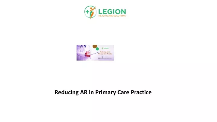 reducing ar in primary care practice