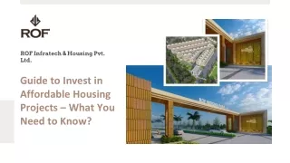 Guide to Invest in Affordable Housing Projects – What You Need to Know