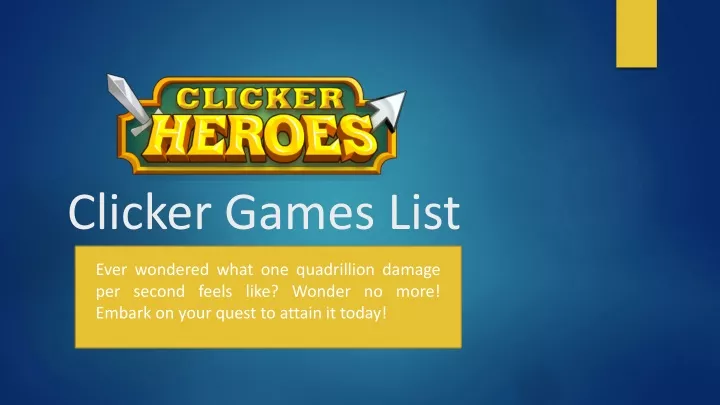 clicker games list