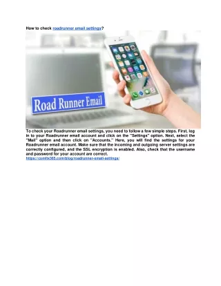 how to check roadrunner email settings