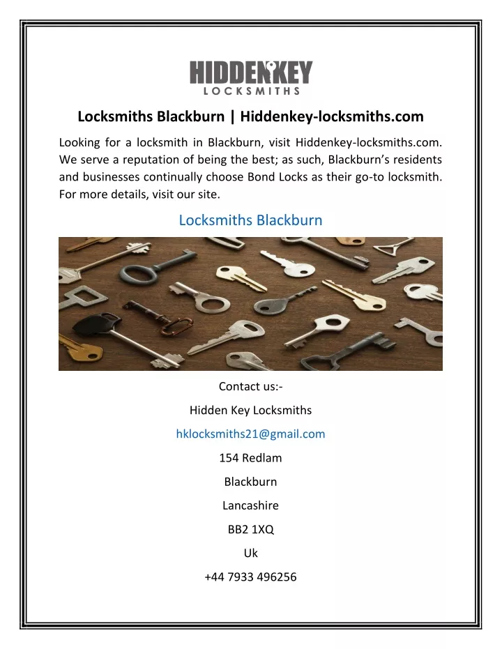 locksmiths blackburn hiddenkey locksmiths com