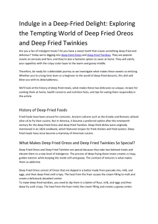 Crumbs_Indulge in a Deep-Fried Delight_ Exploring the Tempting World of Deep Fried Oreos and Deep Fried Twinkies_