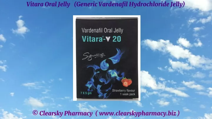 vitara oral jelly generic vardenafil