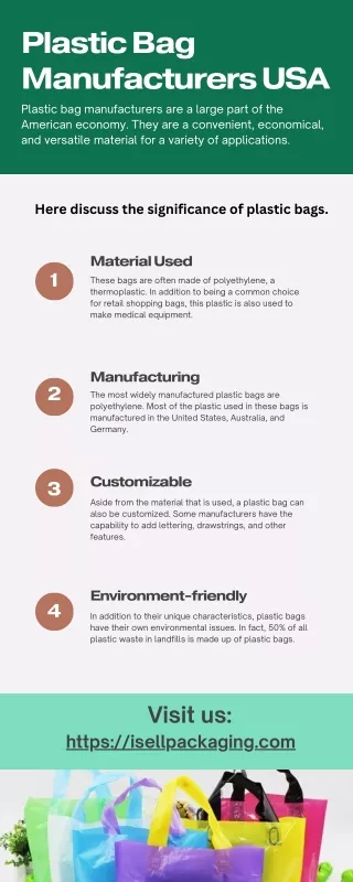 Plastic Bag Manufacturers USA