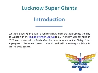 lucknow super giants