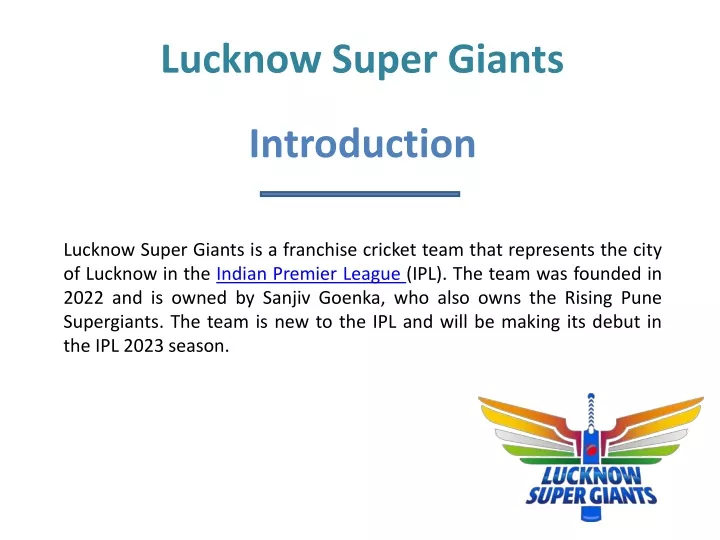 lucknow super giants