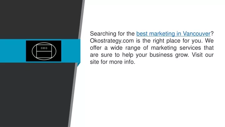 searching for the best marketing in vancouver