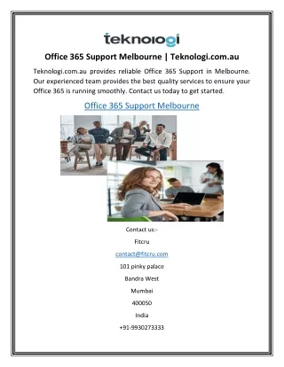 office 365 support melbourne teknologi com au
