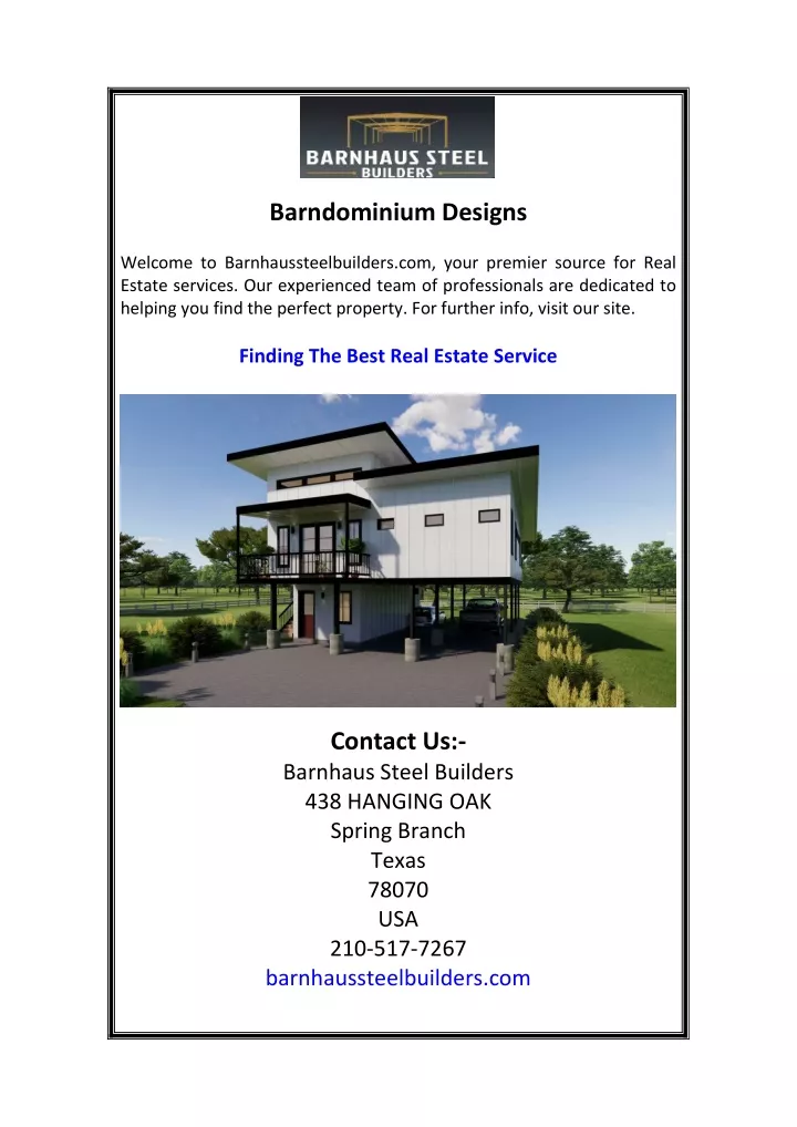 barndominium designs