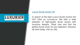 Luxury Duvet Covers Uk  Luxurier.co
